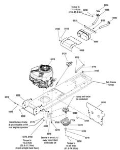 Engine Group - 20hp Diagram and Parts List for 2691085-00 (107250040-CTX9000)(2012) Briggs and Stratton Lawn Tractor Accessories